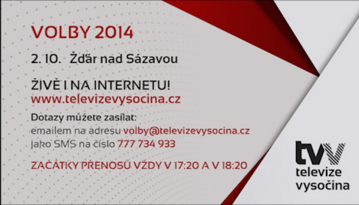 Volební studio 2014 - Žďár nad Sázavou, ŽIVĚ I NA INTERNETU