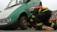 Hasiči zasahovali u 14 dopravních nehod za jediný den. Na Vysočině proběhlo MČR ve vyprošťování